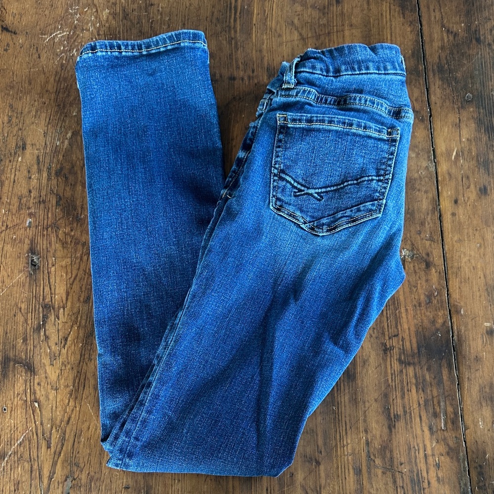 BKE Women's Stella Skinny Jeans - Deep Blue Stretch Denim